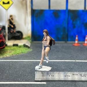 【HE-021】1/64 スケール ロングヘアのセクシーな女性 フィギュア ミニチュア ジオラマ ミニカー トミカ