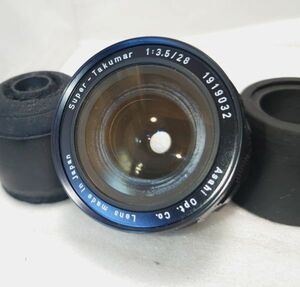 ★美品！Wレンズ★Pentax ペンタックス Super Takumar 28mm F3.5 M42★