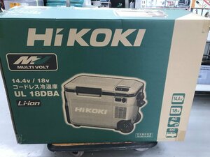 【未使用品】HiKOKI(ハイコーキ) 18vコードレス 冷温庫 サンドベージュ(BSL36B18X電池x1付属) UL18DBA(WMBZ)　/　ITEAE88J44V0