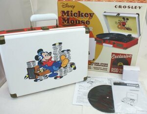 美品　希少　CROSLEY ディズニー レコードプレイヤー ミッキー 限定コラボ