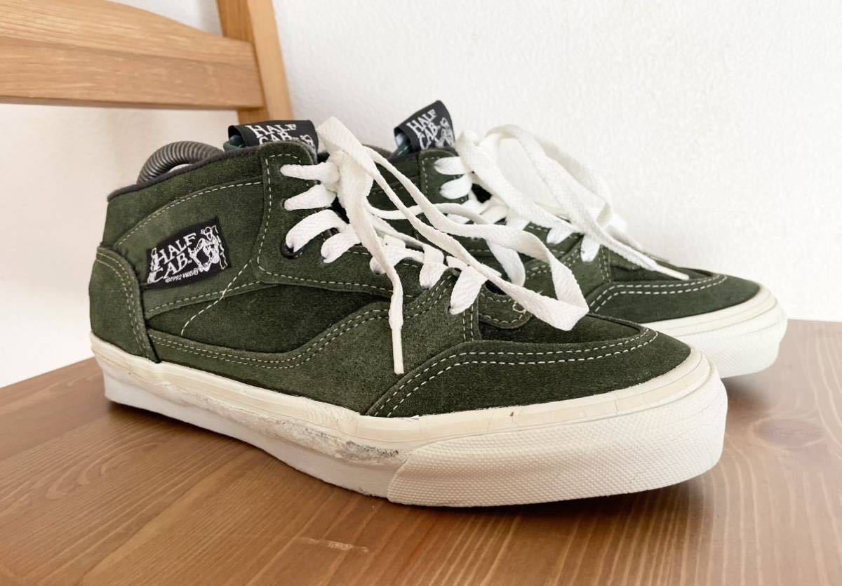 80s USA製 VANS バンズ チャッカ オリーブ 26cm ヴィンテージ-