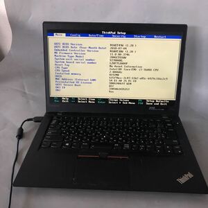 JXJK3706 【ジャンク】Lenovo ThinkPad T470s /Core i7-7600U 2.80GHz/ メモリ:8GB / カメラ /動作未確認/BIOS確認済