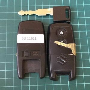 SU11611 スズキ U43PB14B 2ボタン スマートキー キーレスリモコン モコ セルボ フレア ワゴンR MRワゴン等 日産マツダAZワゴン MG22S MH22S