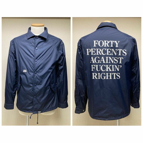 【GIP-STORE限定】FPAR コーチジャケット ネイビー 紺 FORTY PERCENTS AGAINST RIGHTS