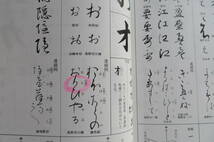 4739 現代書道字典　阿保直彦　木耳社　1989年初版　書道　習字　字典　カバー汚れ、記入多数有 最終出品_画像8