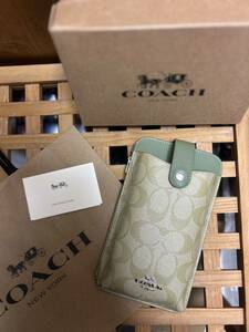 coach コーチ　シグネチャー　スマホケース　ポーチ　ポシェット　ショルダーバッグ