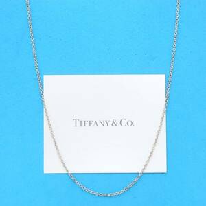 【送料無料】 美品 Tiffany&Co. ティファニー ミディアム チェーン シルバー ネックレス 46cm SV925 HA140