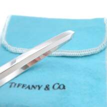 【送料無料】 希少 美品 Tiffany&Co. ヴィンテージ ティファニー ナイフ エッジ シルバー バングル STERLING ブレスレット シンプル OS87_画像2