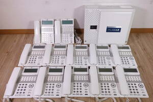 【保証有 キレイめ】SAXA サクサ PLATIAⅡ 主装置 PT1000Ⅱstd ＋電話機 TD810(W) 12台 セット 管理番号2138