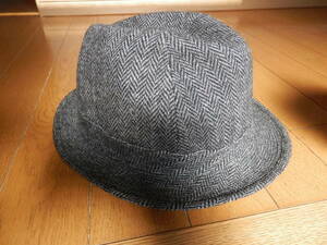 日本製 バタフライ BUTTERFLY ハット 中折れハット 帽子 サイズ 56cm グレー系 メンズ　*0823