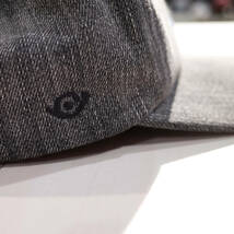 【ヨーロッパ製】ブラックデニム シャンブレー キャップ SEVENTIES スケーター ストリート ワーク 帽子 古着 EU_画像3