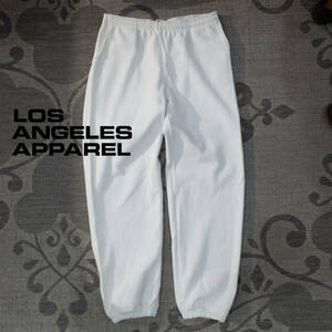 【USA製】XL / LOS ANGELES APPAREL ロサンゼルス・アパレル 14oz. HEAVY SWEAT PANT WHITE 白 ヘビースウェット パンツ 裏起毛 厚手 