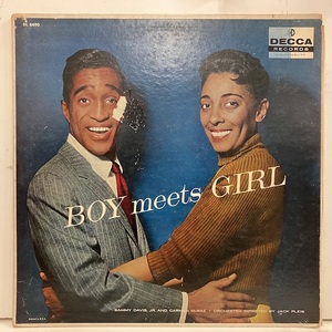 ●即決VOCAL LP Carmen McRae Sammy Davis jr / Boy Meets Girl dl8490 米オリジナル、黒銀Dg Mono 