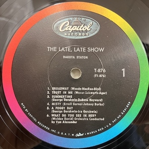 ●即決VOCAL LP Dakota Staton / the Late Late Show t876 jv5397 米盤、黒虹艶Mono 