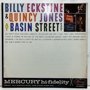 ●即決VOCAL LP Billy Eckstine Quincy Jones / At Basin Street East MG20674 jv5466 米オリジナル、黒銀Oval Dg Mono 