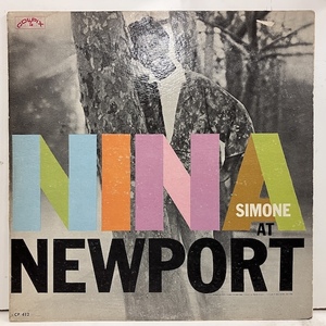 ●即決VOCAL LP Nina Simone / at Newport cp412 jv5513 米オリジナル、金Dg Mono ニーナ・シモン