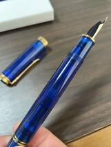 Pelikan ペリカン 万年筆 リミテッドエディション M800 ブルーオーシャン M K800 ボールペン　Pelikan Blue Ocean Limited Edition_画像8