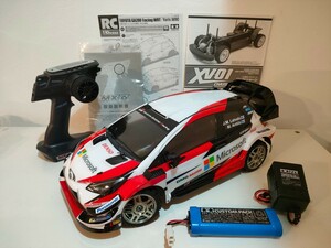 タミヤ　XV-01シャーシ（メカ付）トヨタ ガズー レーシング WRT/ヤリス WRCボディ