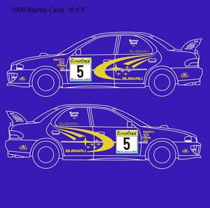 WRC 1999 RALLY monte carlo SUBARU копия стикер полный комплект ( Richard балка nz)