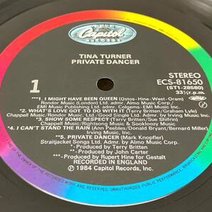 W32310▲UK盤 TINA TURNER/PRIVATE DANCER LPレコード ティナ・ターナーの画像4