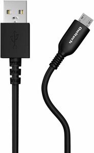 オウルテック microUSBケーブル 充電 データ転送 2.0m ブラック 完動美品