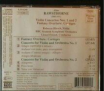 【Naxos】アラン・ロースソーン　ヴァイオリン協奏曲 第1番 & 第2番ほか　　BBCスコティッシュ交響楽団　-J153-　CD_画像2