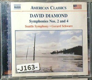 【Naxos】デイヴィッド・ダイアモンド　交響曲第2番・第4番　ジェラード・シュワルツ　シアトル交響楽団　-J163-　CD