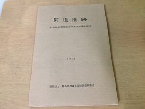 ●K01E●同道遺跡●県立高崎北高等学校新設に伴う埋蔵文化財発掘調査報告書●水田取配水方法遺物出土状況中世館址●1983年●群馬県●即決