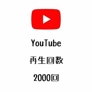 高品質 YouTube ユーチューブ 再生回数 再生数 2000回