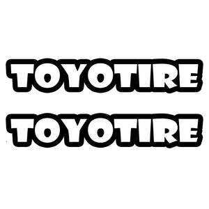 ＜C1＞ カッティングシート　TOYOTIRE　トーヨータイヤ　２枚セット　ステッカー