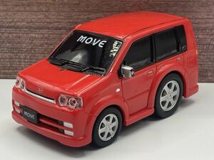 即決有★プルバックカー DAIHATSU ダイハツ ムーヴ MOVE カスタム L150系 レッド 赤 ドライブタウン★ミニカー