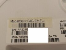 ▲Ω 新N 0011♪ 保証有 FORTINET【 FAP-221E-J 】FortiAP-221E 無線アクセスポイント PoE給電対応 本体のみ・祝10000!取引突破!!_画像4