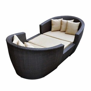 Reshare garden furniture garden sofa 3 point set outdoors rattan style sofa construction ...2 seater .