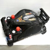 HiKOKI 高圧エアコンプレッサ EC1445H3 CS 改 美品 タンク容量12L 高圧専用 ブラック 大容量 エアーコンプレッサー ハイコーキ ≡DT3769_画像1