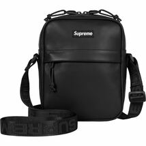 Supreme 23AW Leather Shoulder Bag Black_画像1