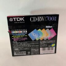 ★TDK データ用CD-RW 4倍速 10枚 CD-RW80X10CCS &maxell CDRW MQシリーズ CDRW74MQ1P5S CD-RWディスク(650MB/ 5枚) セット 未使用_画像5