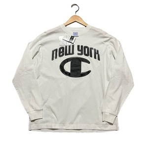 【新品】Champion new york ロング Tシャツ ホワイト S