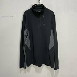 ☆送料無料☆NIKE ACG☆ハーフジップカットソー☆ドライフィット☆ワッフルポリ素材☆グレー系☆L☆J23