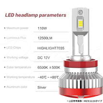 LEDヘッドライト HB4 ランドクルーザー100 HDJ/UZJ100系 H10.1～H19.8 ロービーム_画像6