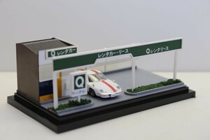 ジャンク ジオラマ 新バス情 レンタカー＆リース　 1/64 1/87（ロータスヨーロッパのミニカーは付属されません）510A000