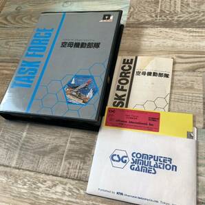 ★PC9801★空母機動部隊★PC-8801mk2★Task Force★木屋通商★KIYA1983★5”2DD★希少レア★の画像1