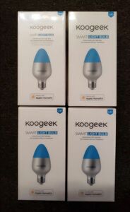 【管K185】■　スマートLED電球　Koogeek Wi-Fi E26 LB1　新品4個