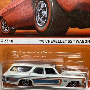 ☆ホットウィール☆ '70 シボレー　シェベル　SS ワゴン　レッドライン　Hot Wheels 