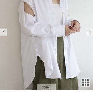 8,580円　袖オープン　ワークシャツ　ノーリーズ　フレディエミュ　未使用　新品　未開封　個性的　スリット