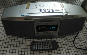 【中古動作確認済み】Panasonic パナソニック CDMDラジオプレイヤー RX-MDX5-A リモコン有り