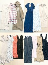 ★ロングワンピース 54点 まとめ 大人可愛い きれいめ ナチュラル マキシ ZARA UNIQLO GU GRL LOWRYS FARM AZUL 福袋 卸 現状品 23.1kg★_画像3