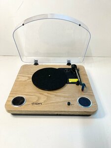 ★ION AudioMAXLP レコード レコードプレーヤー USB端子 スピーカー内蔵 天然木 2.83kg★