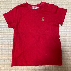 ミキハウス　赤　Tシャツ　90センチ