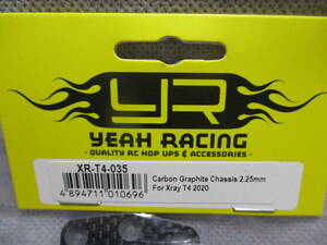 未使用未開封品 YEAH RACING XR-T4-035 カーボンシャーシ2.25ｍｍ XRAY T4 2020