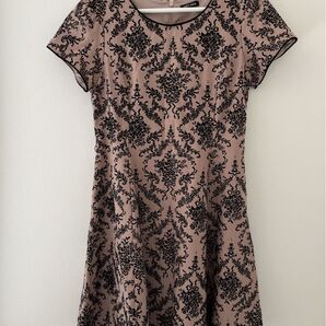 レストローズ ワンピース 秋冬 ワンピース 半袖 花柄